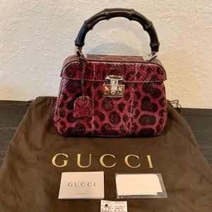 Gucci Python Handbag